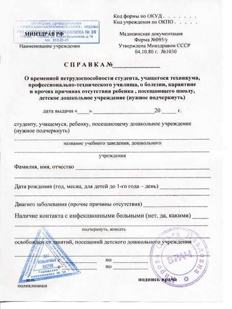 Справка о группе здоровья: назначение, составление, получение
