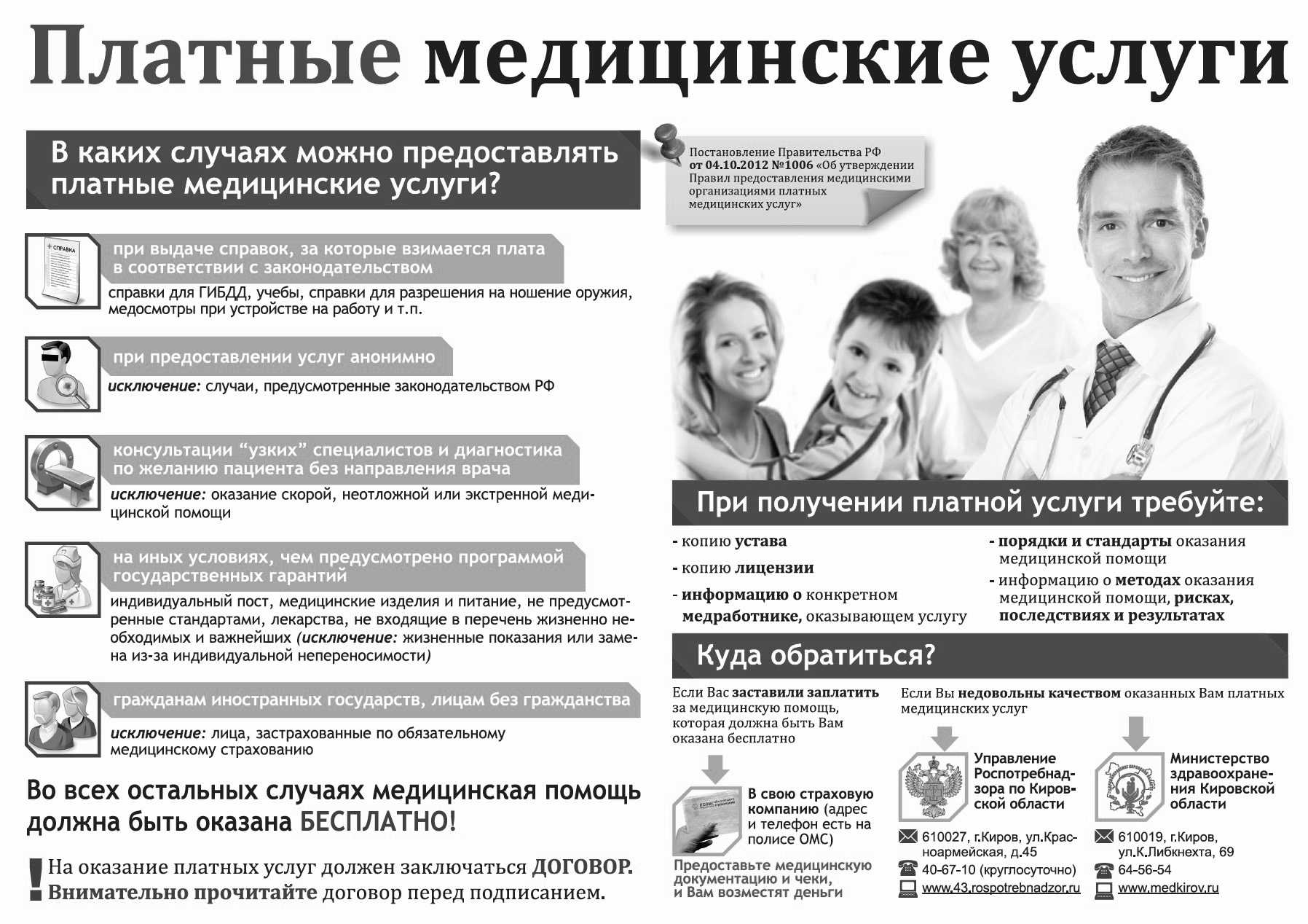 Поликлиника №2 ухты, контактный телефон и услуги платного отделения