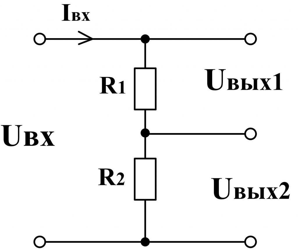 Делитель напряжения: расчет делителя напряжения на резисторах, конденсаторах и индуктивностях