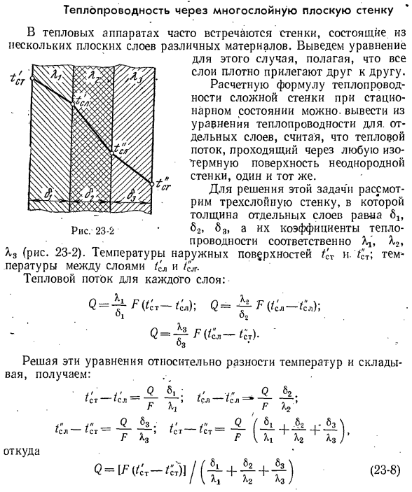 Распределение плотности теплового потока