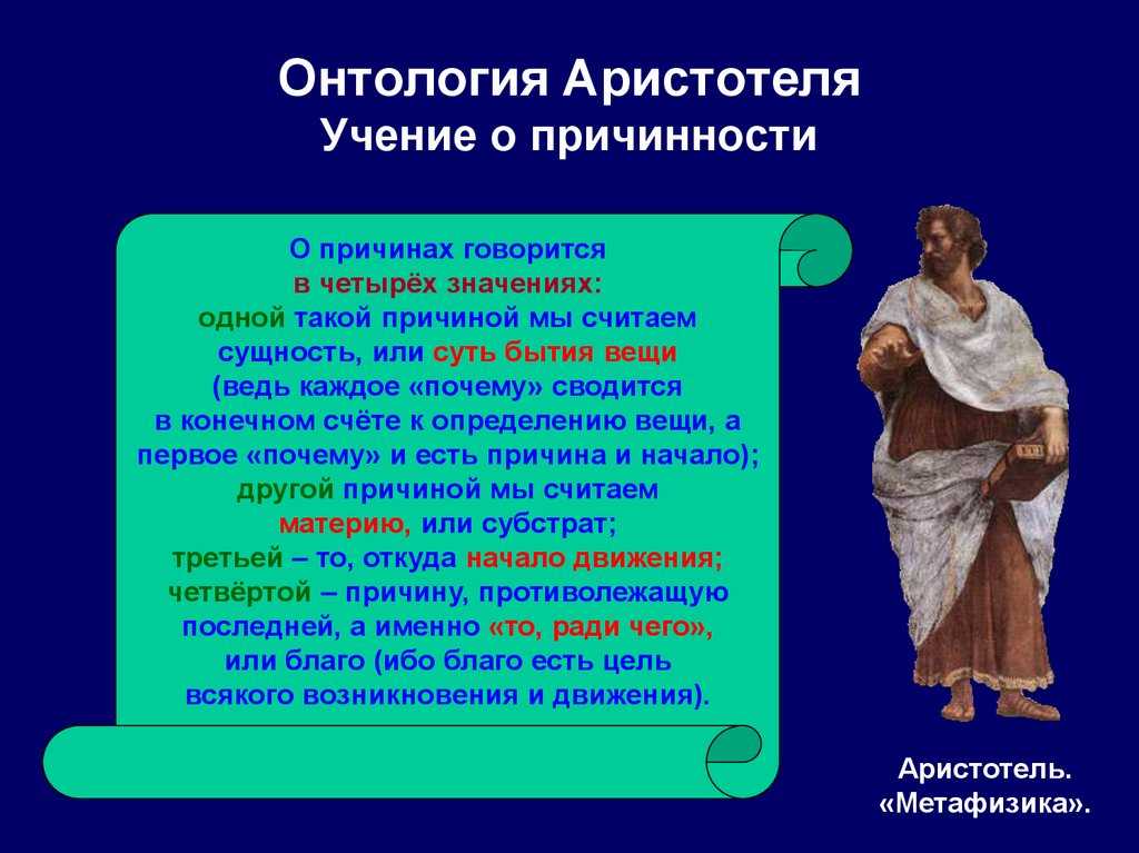 Философское учение аристотеля