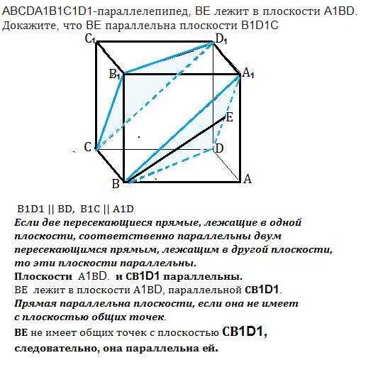 Построить куб abcda1b1c1d1 указать прямые параллельные ребру bb1