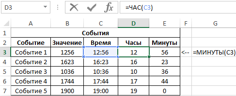 Преобразование времени в десятичное число в excel (часы, минуты, секунды)