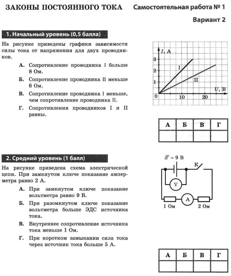 Постоянный электрический ток