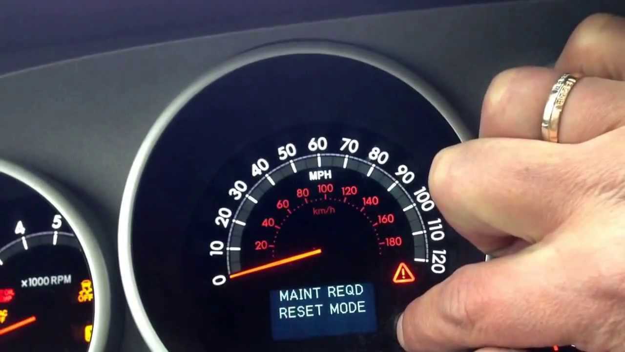 Toyota maintenance required warning - youcanic