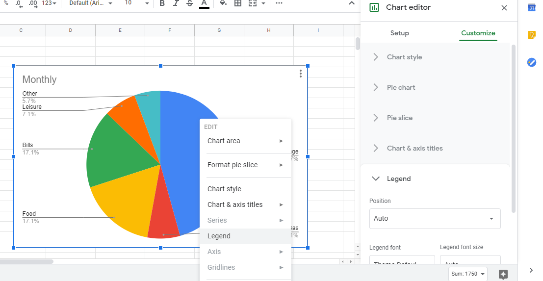 Изменить текст легенды в excel