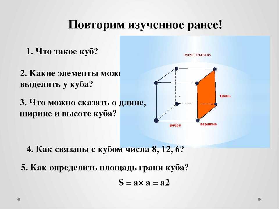 Периметр, площадь и объём