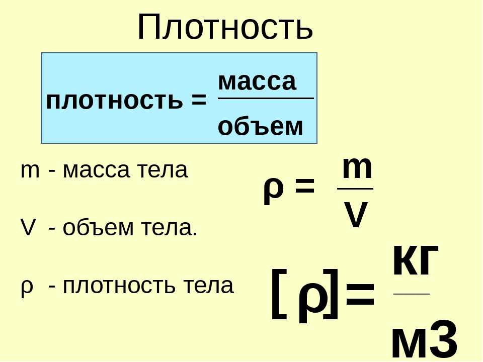 “как найти массу через объем и плотность в физике: подробный гайд | научись решать задачи по формуле плотности