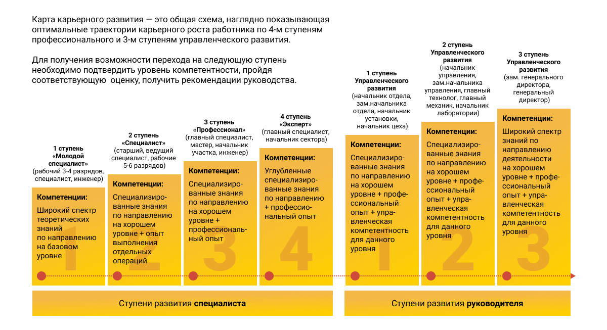 Карьера: профессиональный и должностной рост.