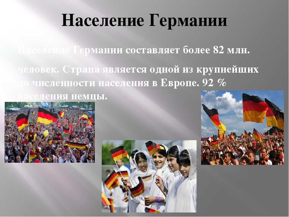 Население германии – численность и плотность