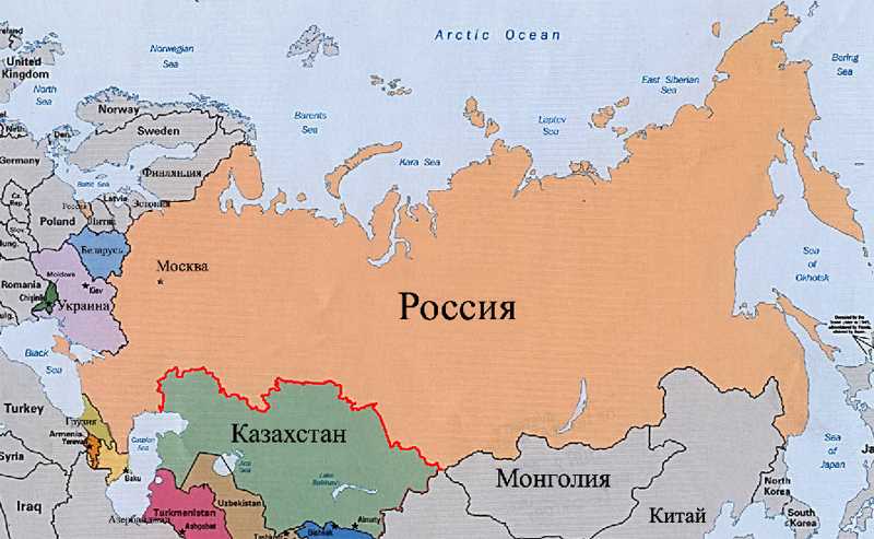 С какими странами граничит россия: граница по суше и морю