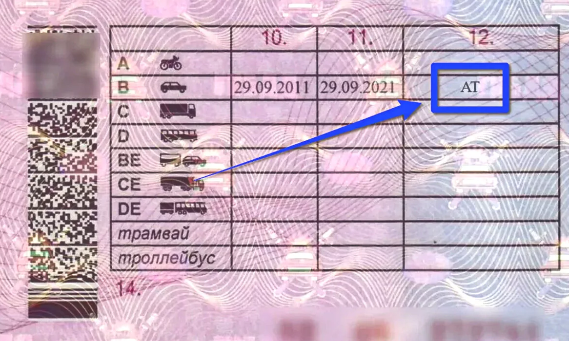 Особые отметки в правах: at, aps, mc, ml, gcl, ha/cf, as